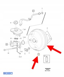 Volvo OE ГАЛЬМІВНИЙ СЕРВОПІДСИЛЮВАЧ B4 D4 2.0 VOLVO XC90 XC60 OEM/OE 31400307
