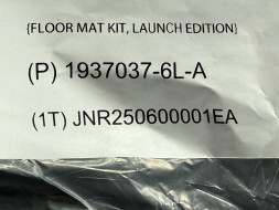 Tesla Y JUNIPER LAUNCH КОВРИКИ КОМПЛЕКТ КОВРИКІВ 1937037-6L-A ОРИГІНАЛ