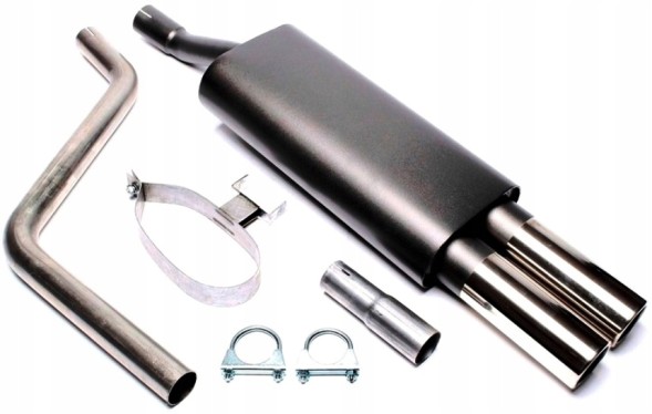 TA-Technix EVOP3E276_2 Спортивний глушник вихлопу 2x76мм TA TECHNIX VW POLO CLASSIC (86C, 80)