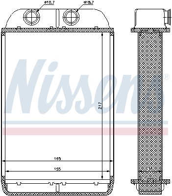 70232 NISSENS Радіатор салону