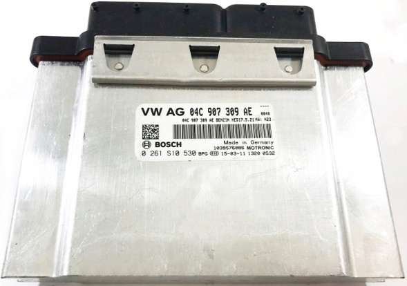 04C907309AE / 0261S10530 SEAT IBIZA IV LIFT FABIA III POLO 6C КОНТРОЛЕР ДВИГУНА 1.0 TSI CHZ
