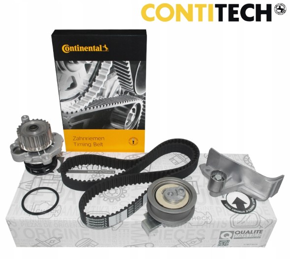 QP КОМПЛЕКТ ГРМ CONTINENTAL CTAM CT909WP2 ДЛЯ VW 1,8T