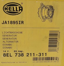 DRI 235126602 ГЕНЕРАТОР TOYOTA CELICA / COROLLA / MR 2 / STARLET - JA189IR