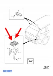 Volvo OE ЦИФРОВИЙ ТВ-ТЮНЕР ДЛЯ VOLVO V60 S60 2019- XC60 2018- XC90 2016- OEM/OE 32343549