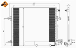 NRF 35618 Охолоджувач кондиціонера з осушувачем db клас м w16
