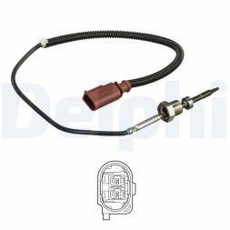AD BRAKE VIC-254111 Датчик температури вихлопних газів для VW CALIFORNIA T5 CAMPER, MULTIVAN T5,