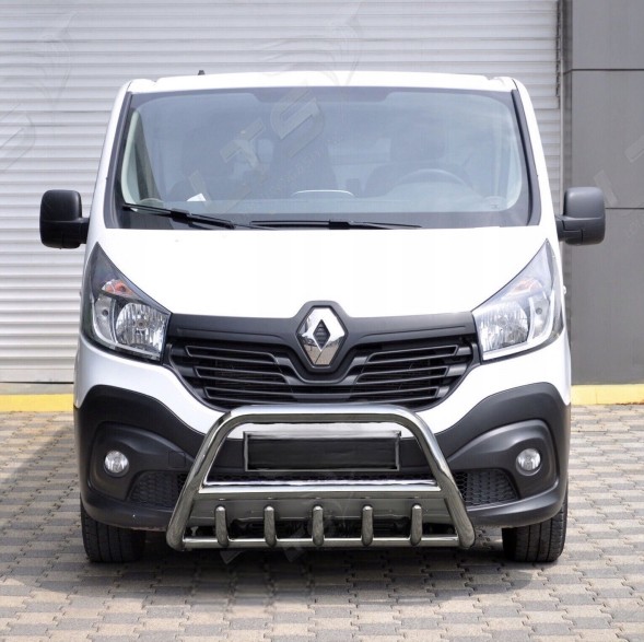 Китай PWT03_RT14 Renault Trafic 2014 - Передня дужка A-Bar кенгуру, хром