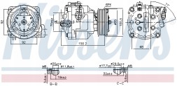 Nissens 890806 Компресор кондиціонера nissens 890806