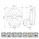 Hella 1FJ 357 199-071 Hella valuefit blade рамка black 9" кругла full led 12/24v з положенням