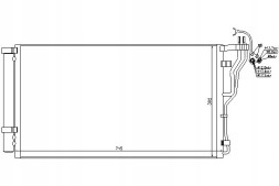Nissens 940347 NIS/GIFT Конденсатор кондиціонера hyundai grandeur kia cadenz + помічник водія #31