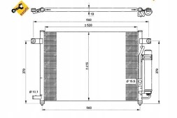 NRF 86227931 NRF Nrf охолоджувач кондиціонера з осушувачем шевроле