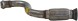 V-maxzone Part VIC-170991 Вихлопна труба для DS DS 4, DS 5; CITROEN BERLINGO, BERLINGO MULTISPACE,