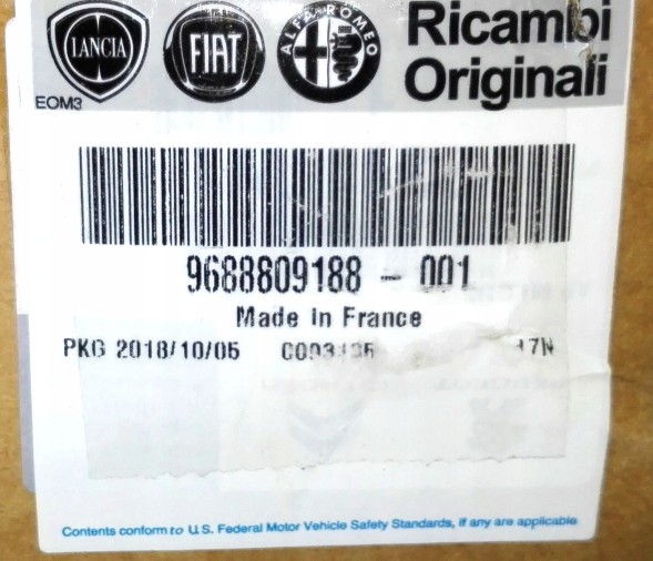 Fiat OE Головний вал FIAT DUCATO 2,2D 06-14 / JUMPER 2,2HDI ОРИГІНАЛ 9688809188