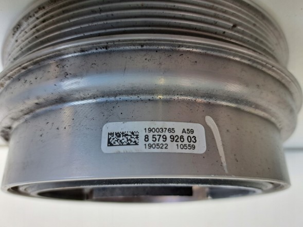 BMW OE BMW F39 F45 F48 MINI F54 F55 F56 F57 TŁUMIK DRGAŃ KOŁO PASOWE 8579926 ORG. BMW F39 F45 F48 MINI F54 F55 F56 F57 ГЛУШНИК ВІБРАЦІЇ РЕМІННЕ КОЛЕСО 8579926 ОРГ.