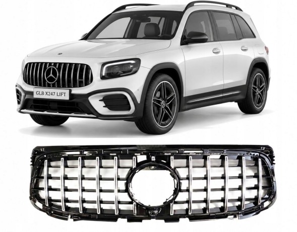 Automaniac A247049 РЕШІТКА РАДІАТОРА MERCEDES GLB X247 W247 PANAMERICANA AMG GT ХРОМ LIFT 2023+