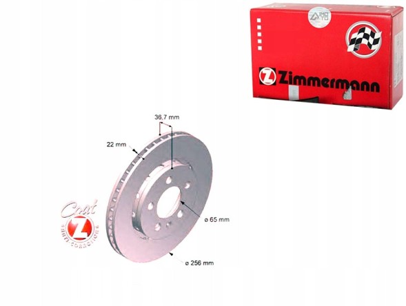 Zimmermann ZIM100.1241.20/RS7 Zimmermann комплект гальмівних дисків зима, 100.1241