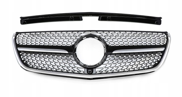 TOPGER KRG-ME-236 XX РЕШІТКА РАДІАТОРА MERCEDES DB VITO W447 16-19 ЧОРНИЙ ГЛЯНЕЦЬ ДІАМАНТ