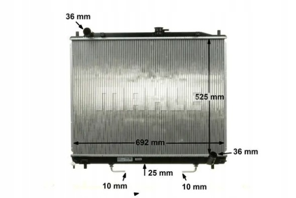 Mahle CR 1072 000S Охолоджувач води cr 1072 000s mahle