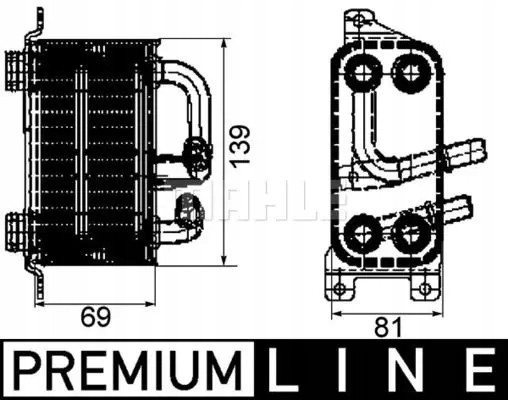 Mahle CLC 66 000P Охолоджувач моторного масла clc 66 000p mahle