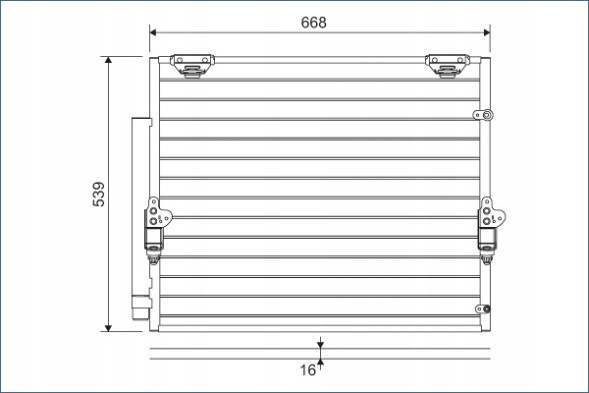 Valeo 822621 Конденсатор, кондиціонер valeo 822621