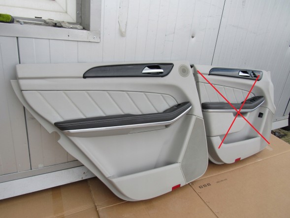 Mercedes-Benz OE MERCEDES GL W166 TAPICERKA DRZWI BOCZEK LEWY TYŁ MERCEDES GL W166 ОББИВКА ДВЕРЕЙ БЕКОН ЛІВА ЗАДНЯ