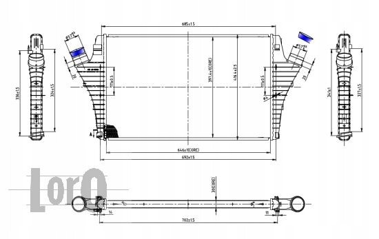 Abakus 037-018-0006 Інтеркулер інтеркулер opel signum vectra c 6302041