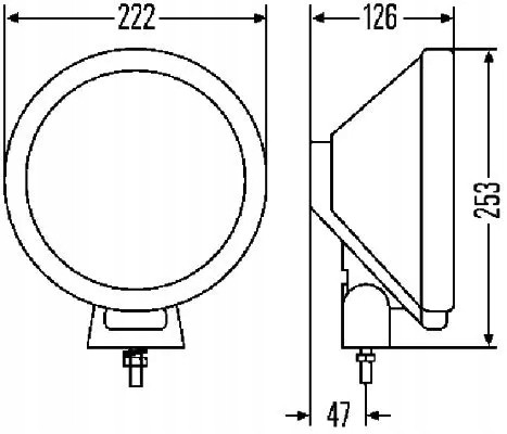 Hella 1F8 006 800-191 Галогеновий дальній прожектор 1f8 006 800-191