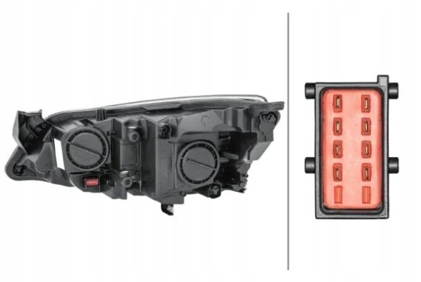 Hella 1EG 010 011-361 Прожектор лампа права з силовим агрегатом для регулювання