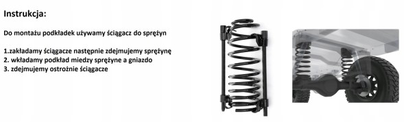 Китай Zona Lift 590 / Sorento III Tył 40mm Kia Sorento 3 UM Шайби пружинні Задні 40мм