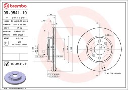 09 9541 10 BREMBO Диск гальмівний
