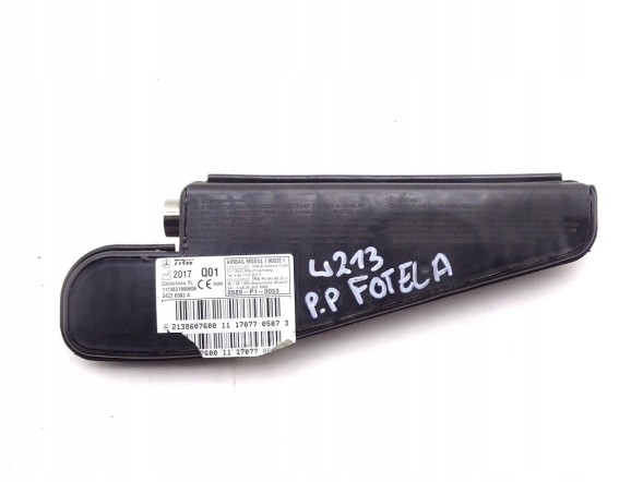 Mercedes-Benz OE 2138607600 GBI_BMW B MERCEDES E-KLASA W213 16-23 ПОДУШКА AIRBAG СИДІННЯ ПРАВА ОРИГІНАЛ НОВА
