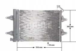 Mahle AC 359 000S Конденсатор радіатора кондиціонування повітря ac 359 000s mahle