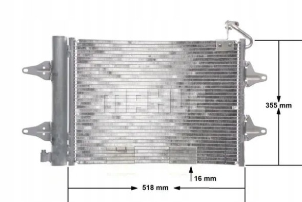 Mahle AC 359 000S Конденсатор радіатора кондиціонування повітря ac 359 000s mahle