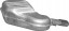 Polmo 31.255 Концовий тлумік volvo s60 2.0 2.3 2.4 2.5 бензин вихлоп з обоймою