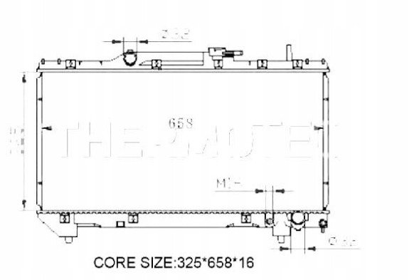Thermotec PRO/D72003TT THE Охолоджувач двигуна toyota carina e 2.0 04.92-09.97 + асистент зіткнення #34