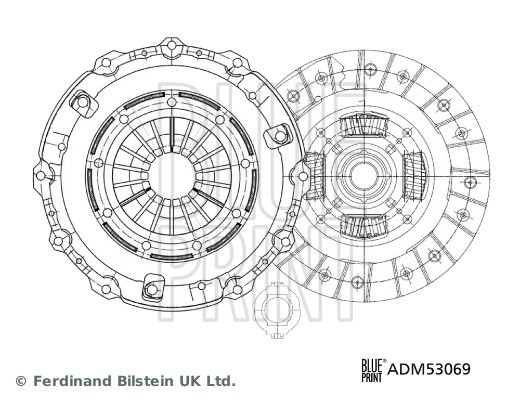 ADM53069 BLUE PRINT Ремонтний комплект зчеплення