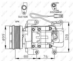 NRF 32234 Компресор кондиціонера 32234 nrf mazda 3