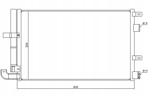 Nissens PRO/940346 NIS Конденсатор кондиціонера jaguar s-type xf xf sportbr + помічник зіткнення #34