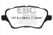 EBC DP42149R Dp42149r гальмівні колодки yellowstuff ebc гальма ford fiesta mk7 fiesta mk8