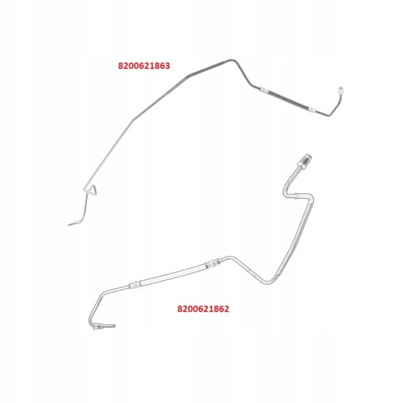 PiterParts 11422110000 Przewody hamulcowe miedziane przód tył RENAULT Laguna 2 RENAULT Laguna 2 гальмівні трубки жорсткі мідні передня задня вісь PL