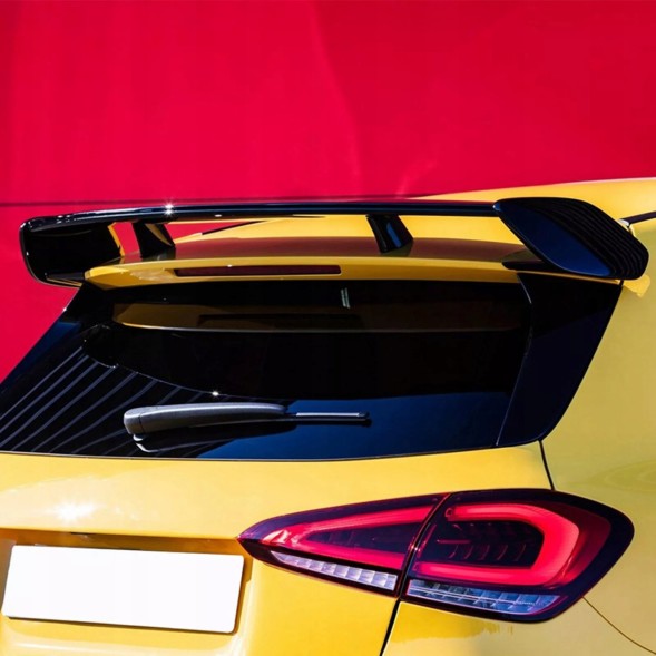 Китай Spoiler Lotka Mercedes W177 Спойлер на кришку багажника Mercedes W177 A35 A45 Style Benz Чорний Глянець Накладка AMG