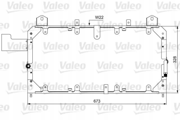 Valeo 814062 Конденсатор радіатора кондиціонування повітря 814062 valeo