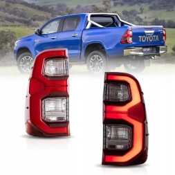 CHINA YAB-VG-2052 Задні ліхтарі vland led тюнінг червоні комплект для toyota hilux 8 viii n120 2015-2020