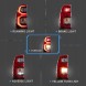 CHINA YAB-VG-2052 Задні ліхтарі vland led тюнінг червоні комплект для toyota hilux 8 viii n120 2015-2020