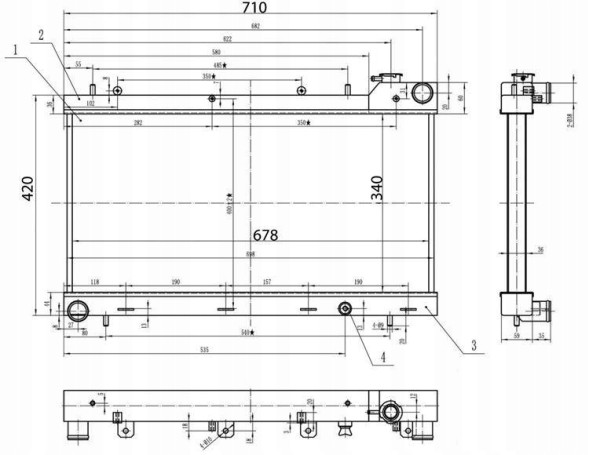 Turboworks MG-EN-021 Спортивний водяний кулер turboworks subaru impreza 1995-2001
