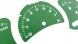 Moman 0089688089330 Porsche 911 996 LIFT Green MPH KMH циферблати одометра