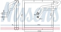 Nissens 92366 Випаровувач кондиціонера 92366 nissens audi a3