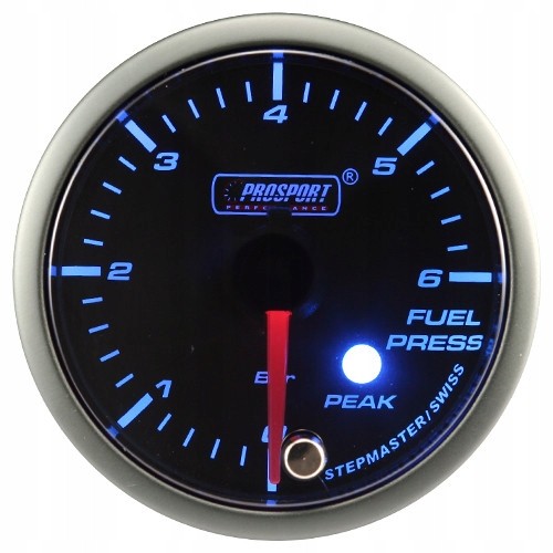 PROSPORT 216SMWBFPSWL270 Датчик тиску палива Prosport серії Stepper Motor Peak 52мм, синій