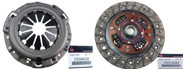 Mitsubishi OE WB/2301A088 MD749998 2304A038 ORYGINAŁ MITSUBISHI MITSUBISHI ASX LANCER 1.6 БЕНЗИН Комплект Зчеплення (Диск, Корзина) + Вижимний Підшипник ОРИГІНАЛ