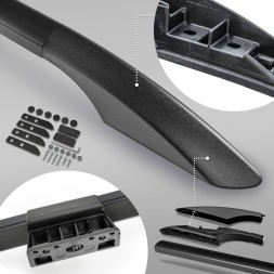 CHROMEMASTER OM-RR-D0033B-002 Багажник на дах рейлінги для PEUGEOT PARTNER II 2008-2018 SHORT | КОРОТКИЙ